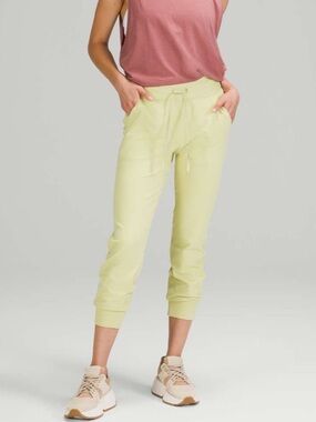 lululemon Ready to Rulu Jogger High Rise Pants Size 8 Dew Green Yellow
